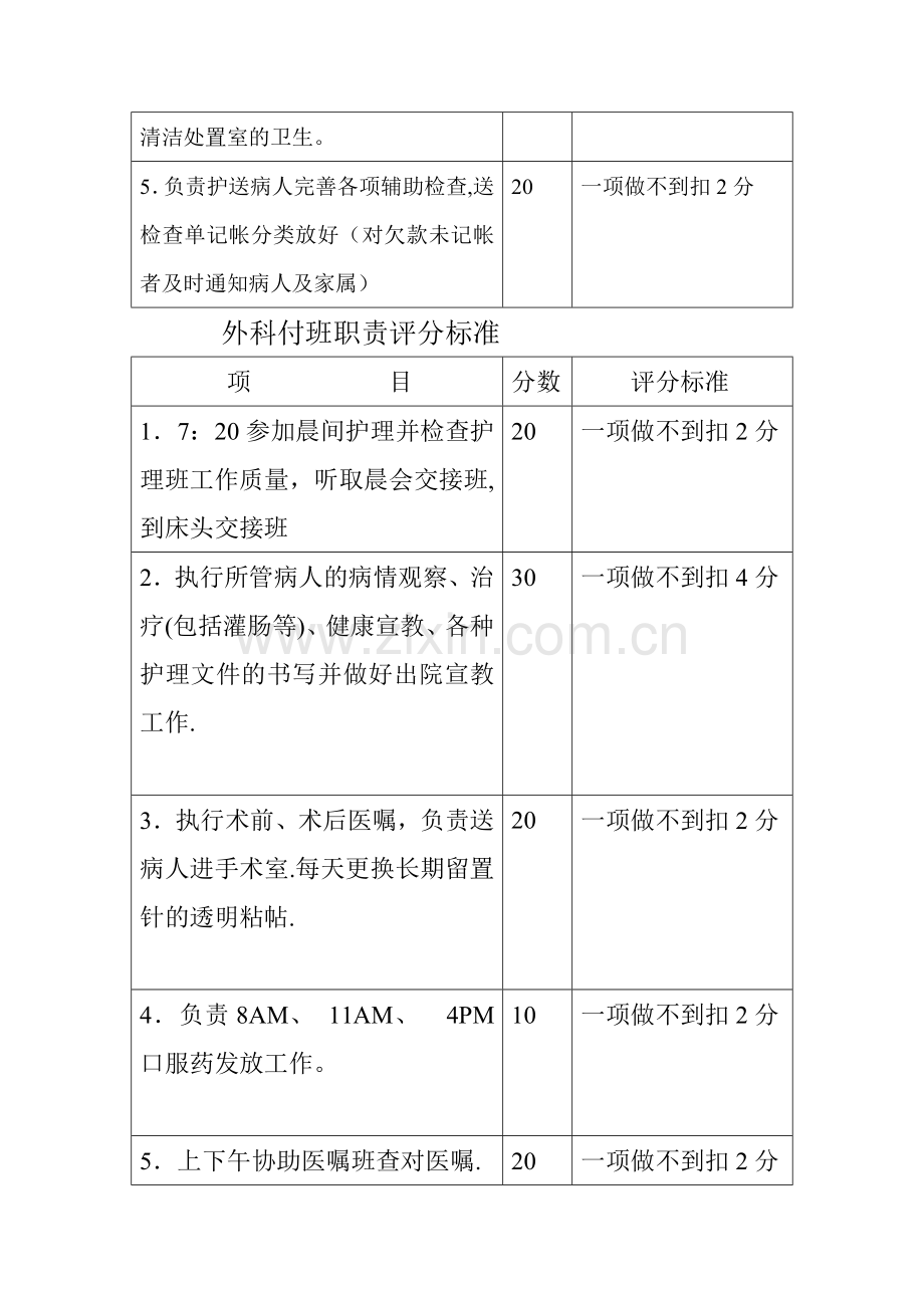 外科护理班职责评分标准.doc_第2页