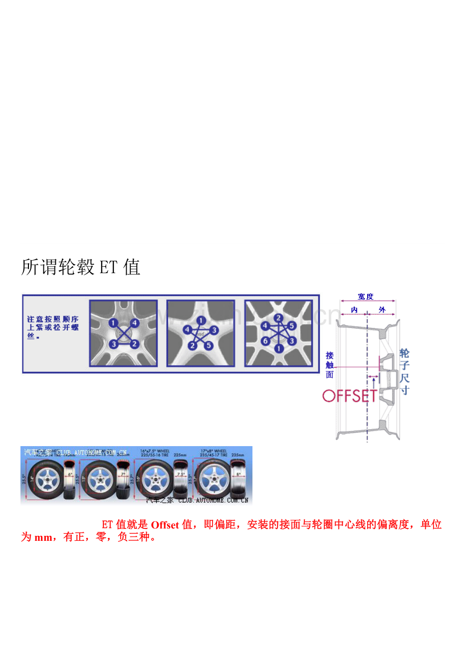 轮毂ET值及螺丝顺序.doc_第1页