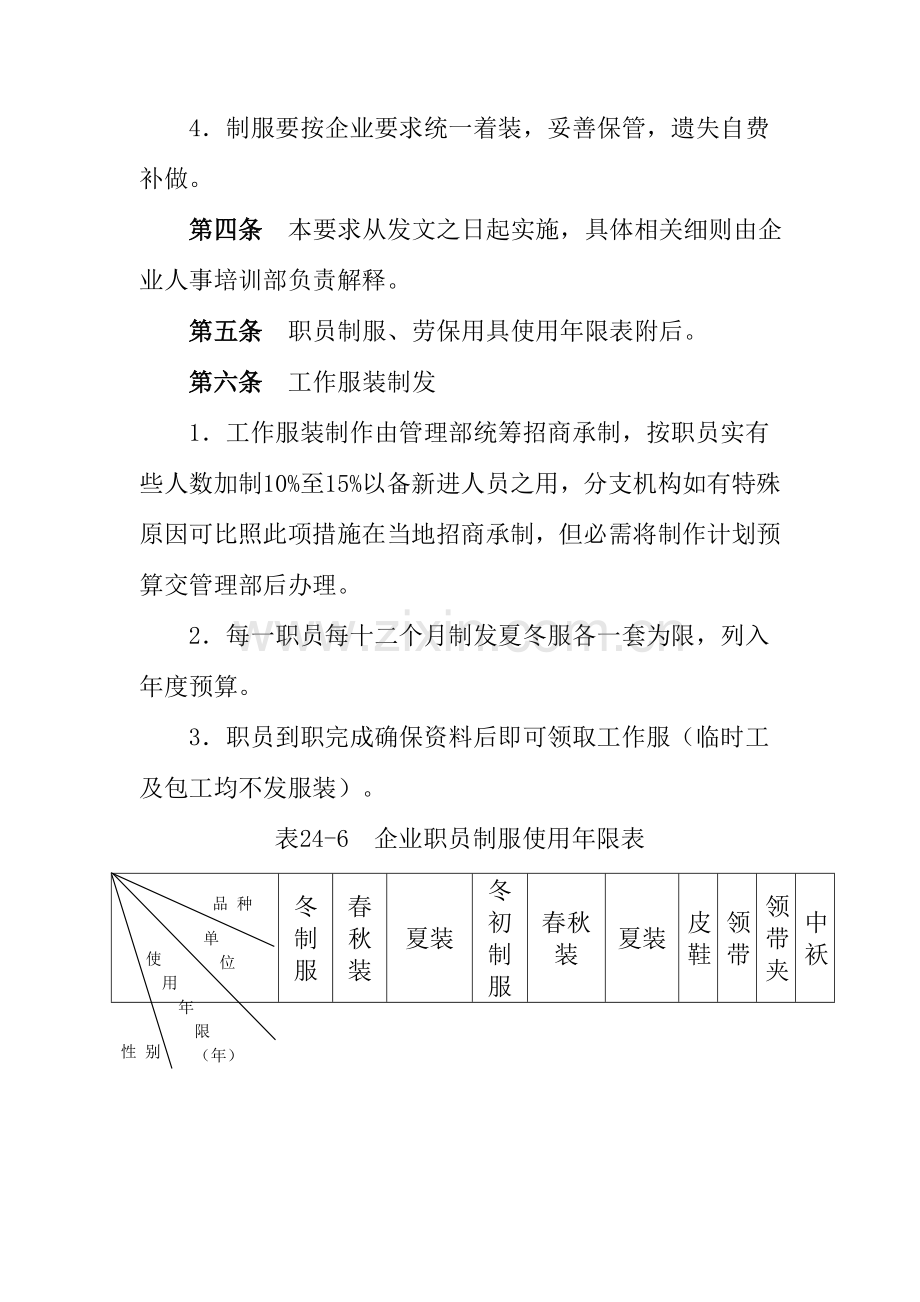 公司制服发放管理规定样本.doc_第2页