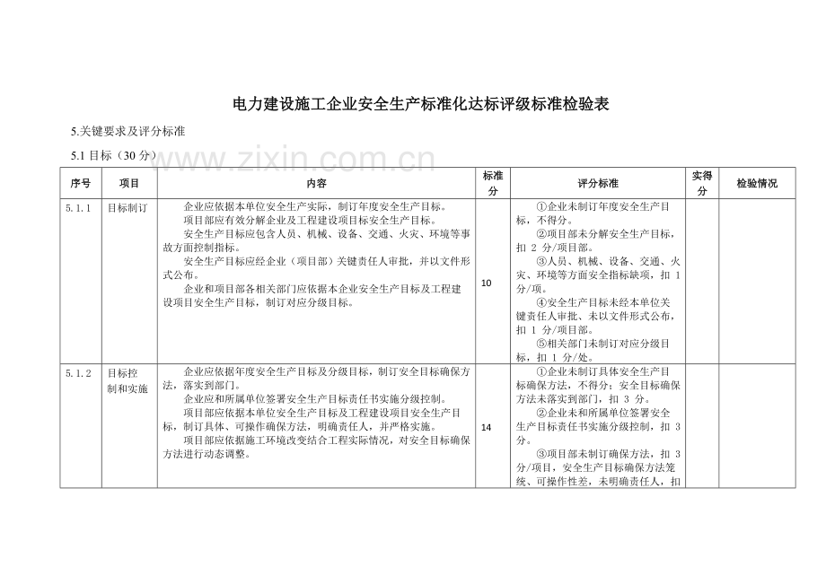 项目安全生产标准化达标评级得分汇总表样本.docx_第2页