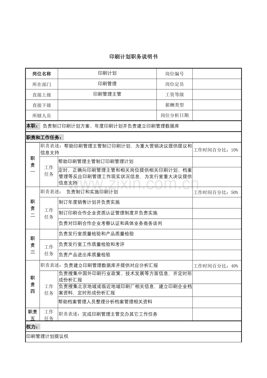 建筑研究所印刷计划岗位职责样本.doc_第1页