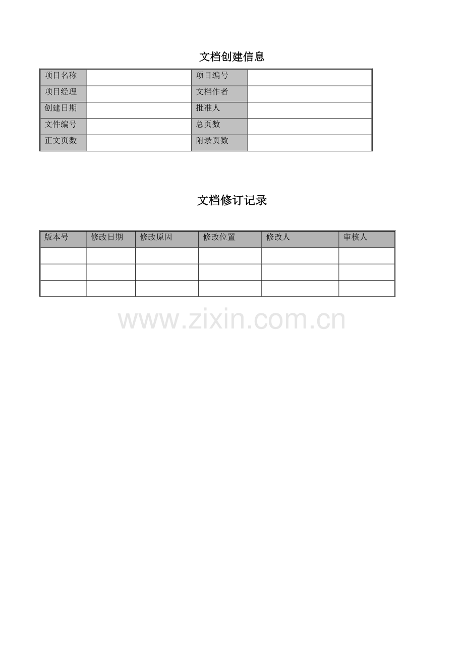 项目管理计划V10SINOIITQM规范2010022A.doc_第2页