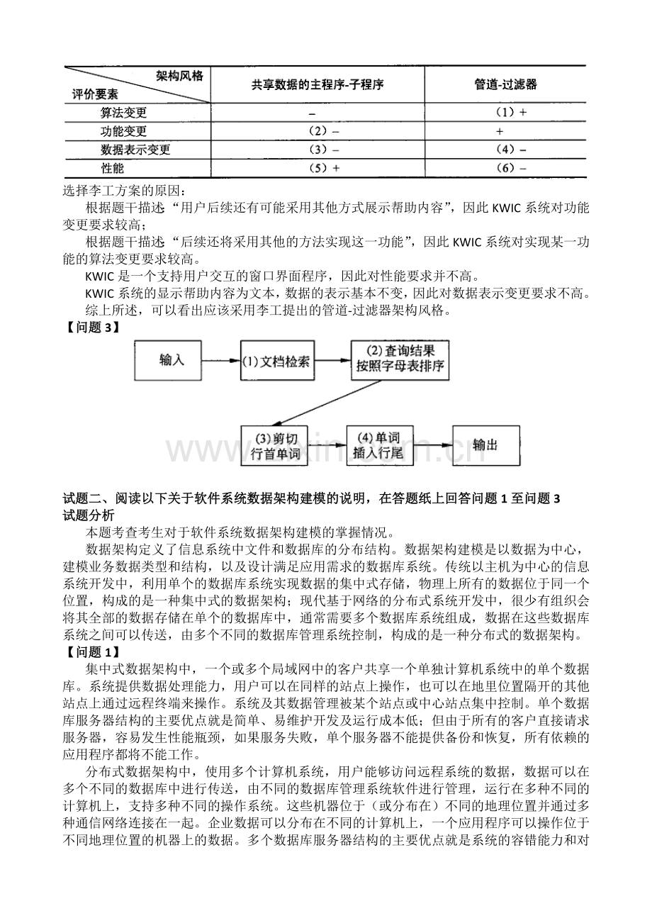 下半年系统架构设计师下午I试题解析与参考答案.docx_第2页