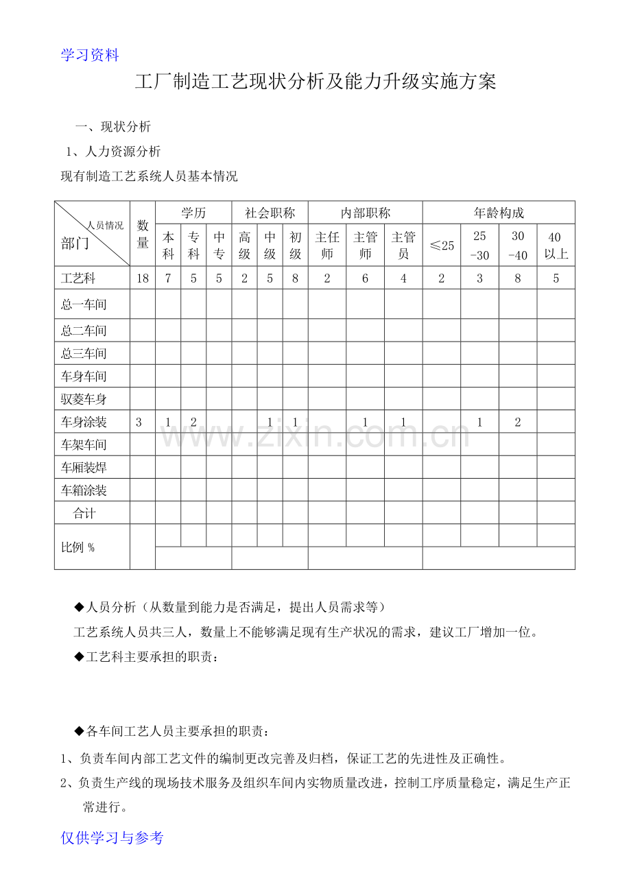 工艺提升方案备课讲稿.doc_第1页