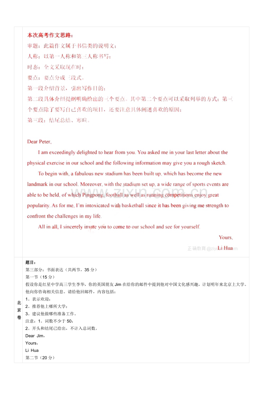 高考全国各卷英语书面表达作文范文.docx_第2页