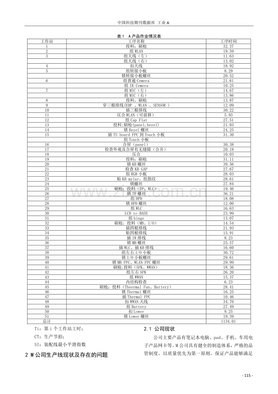 基于工业工程的M公司电脑装配线平衡优化.pdf_第2页