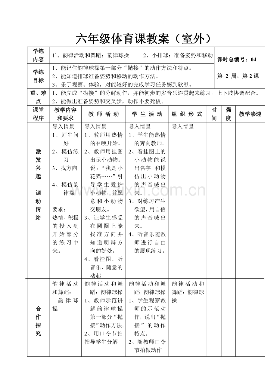 韵律活动和舞蹈韵律球操.doc_第1页