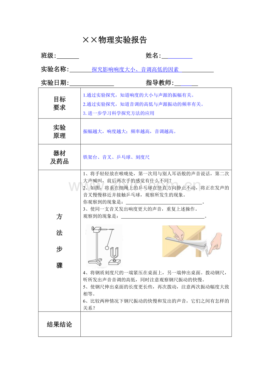 初中物理实验报告.doc_第2页