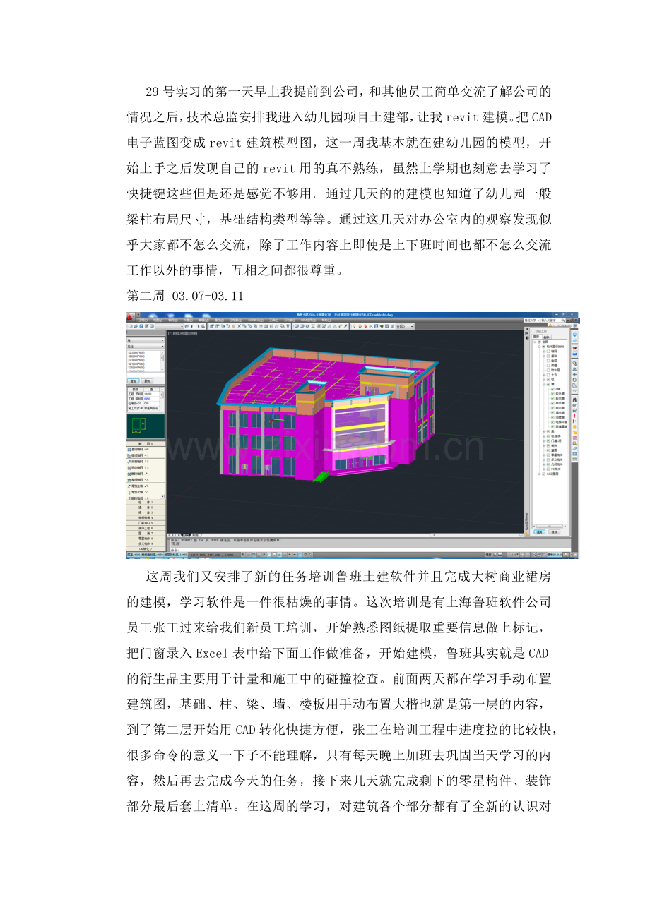 关于BIM毕业实习报告.docx_第2页