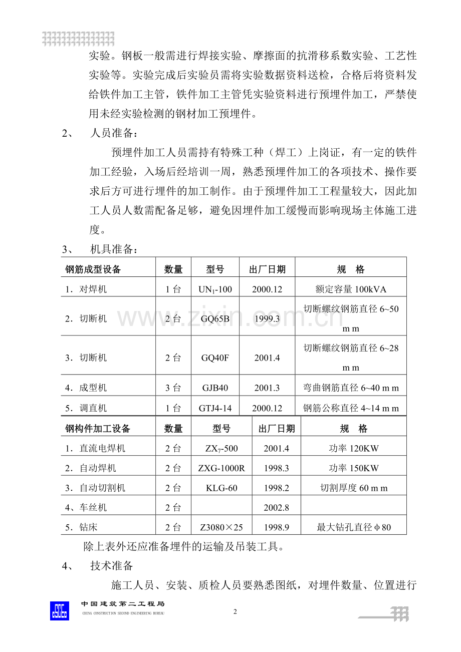 预埋件施工方案7.doc_第2页