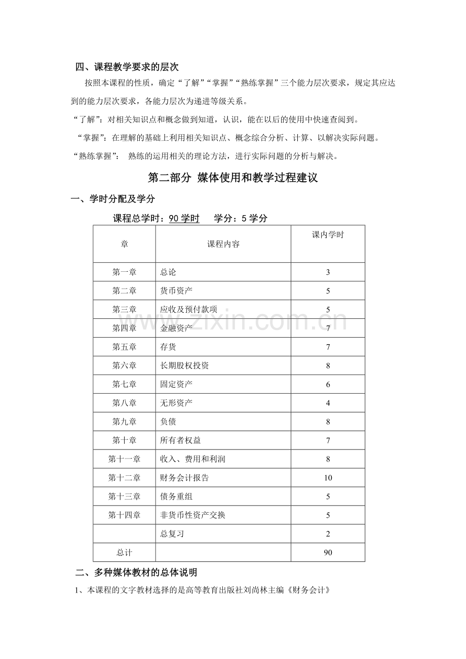 财务会计课程标准.doc_第2页