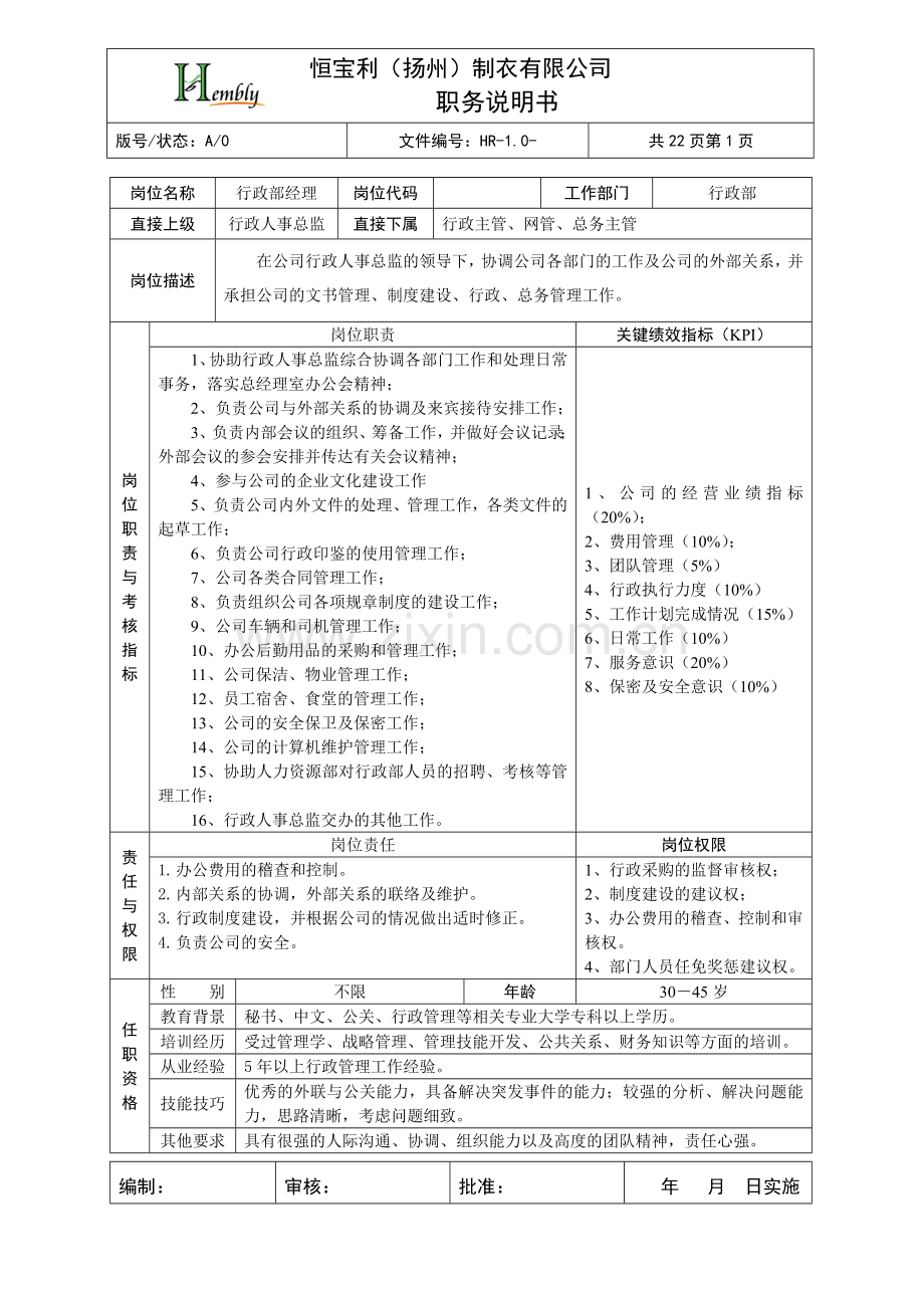 岗位说明书运营卷.doc_第2页