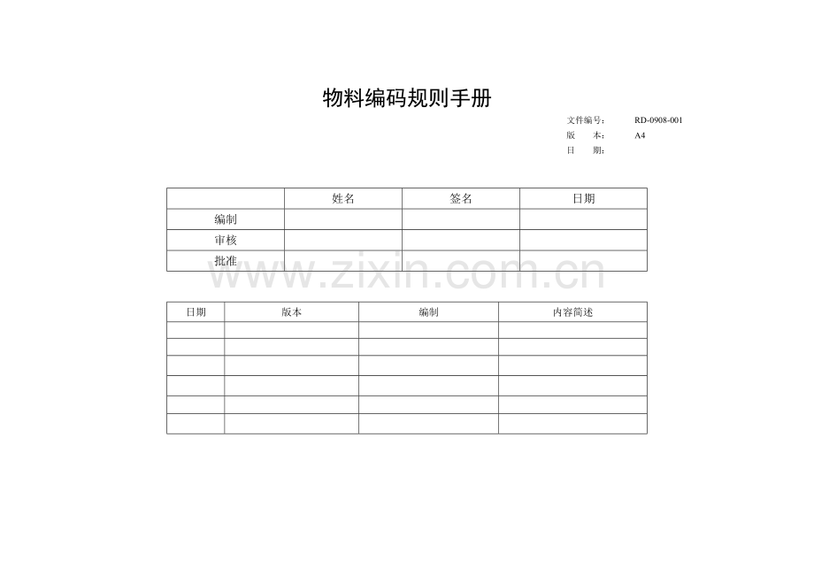 物料编码规则手册.doc_第1页