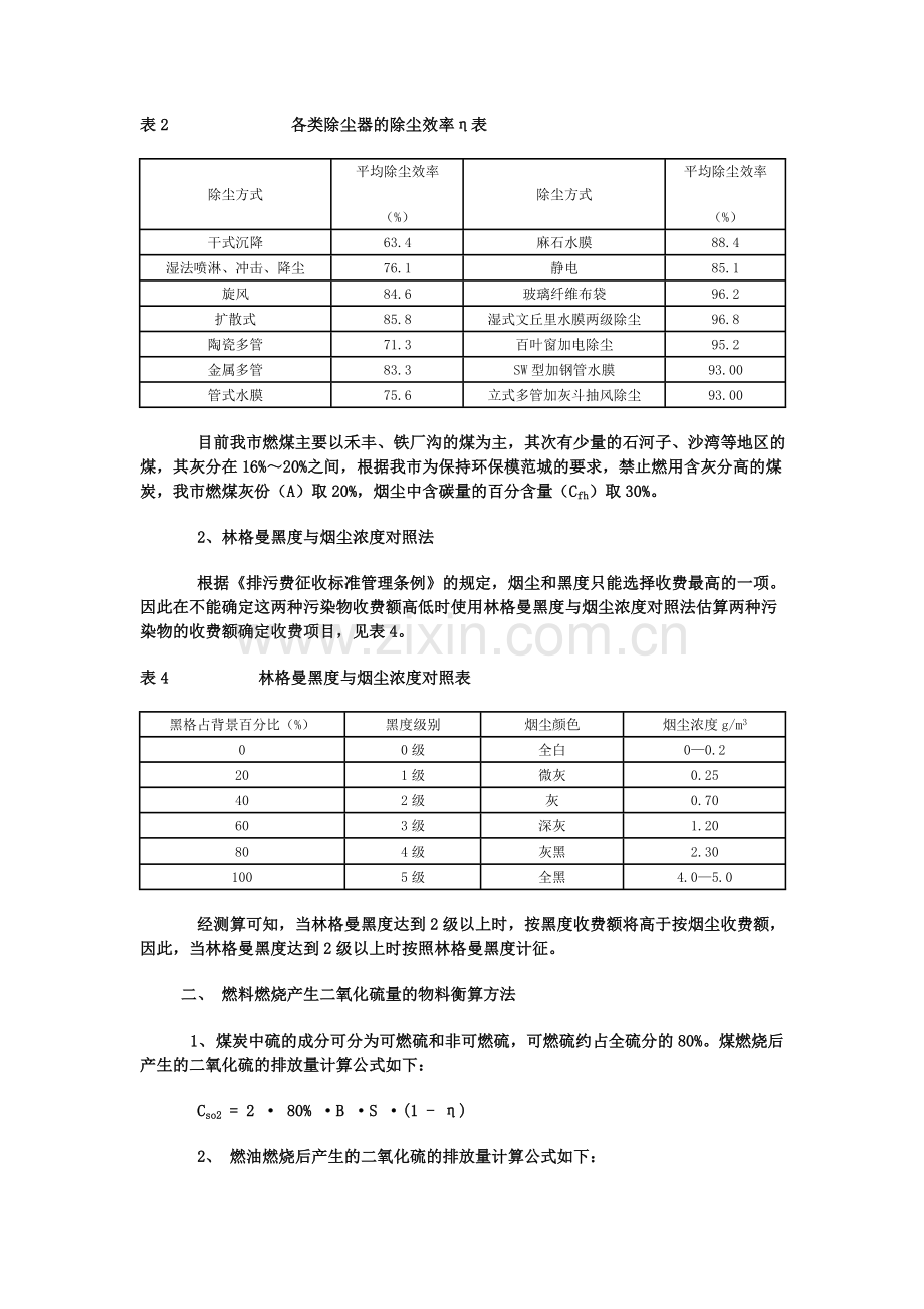 燃料燃烧排放污染物物料衡算方法.doc_第2页