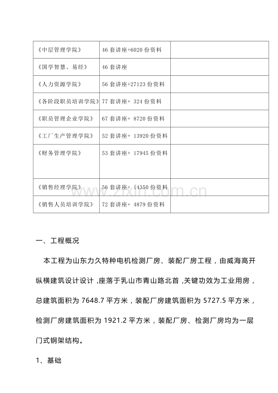 厂房工程施工组织设计样本.doc_第2页