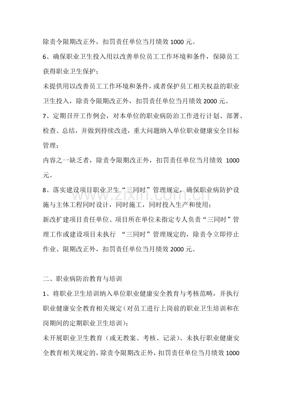 某公司职业病防治管理绩效考核制度.docx_第2页