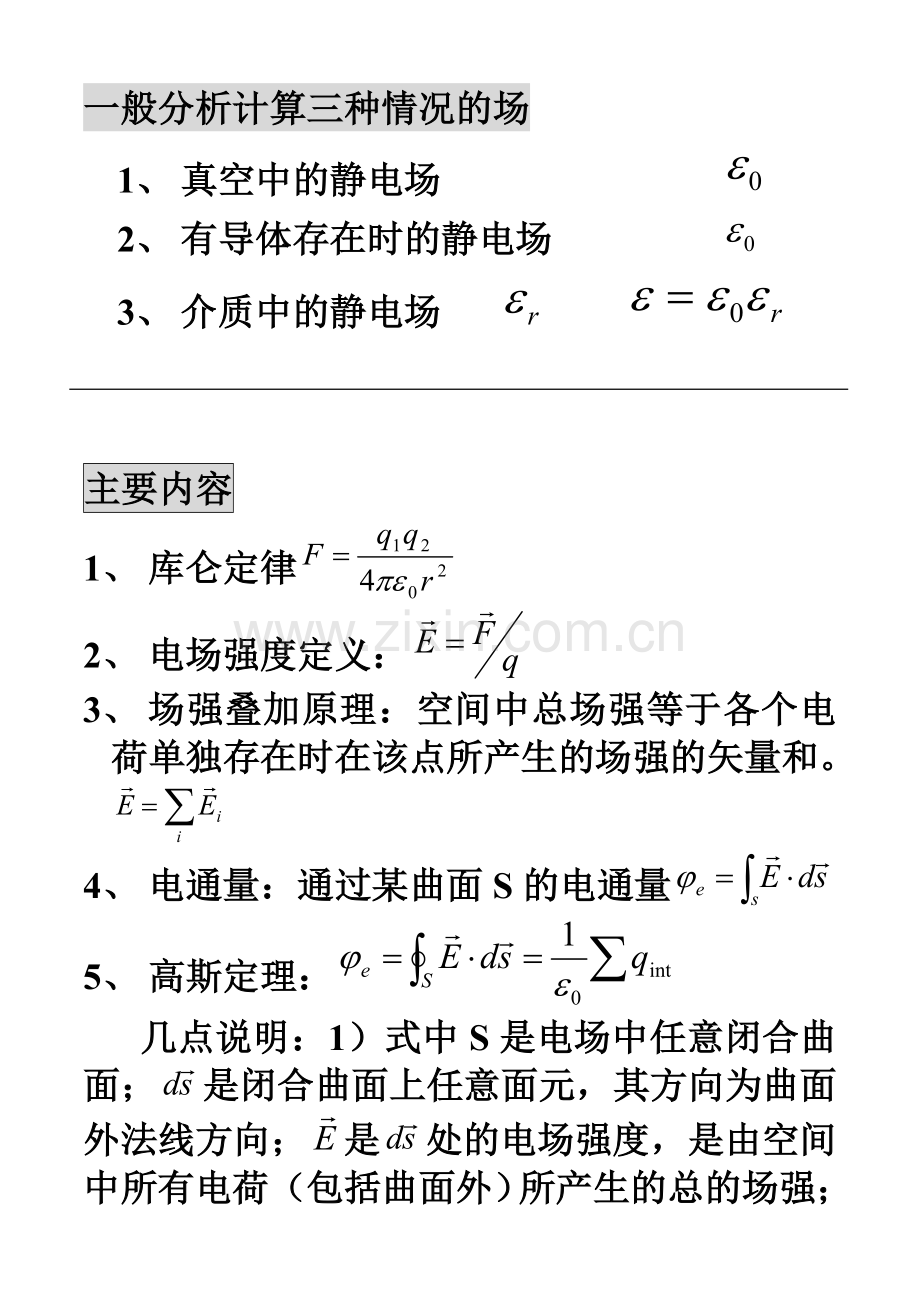 大学物理电磁学复习提纲.doc_第2页