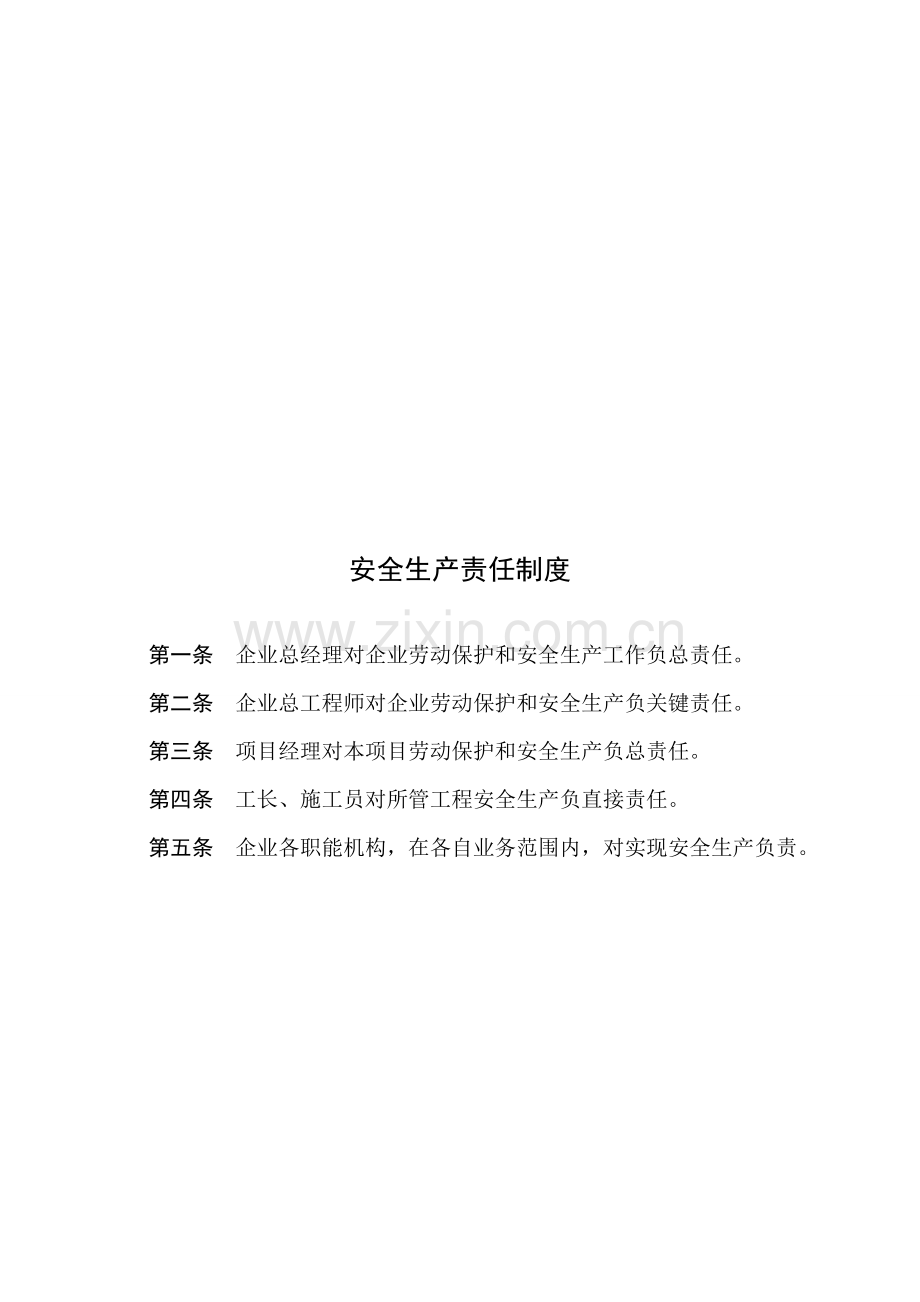 建设工程有限公司安全生产管理规章制度样本.doc_第1页