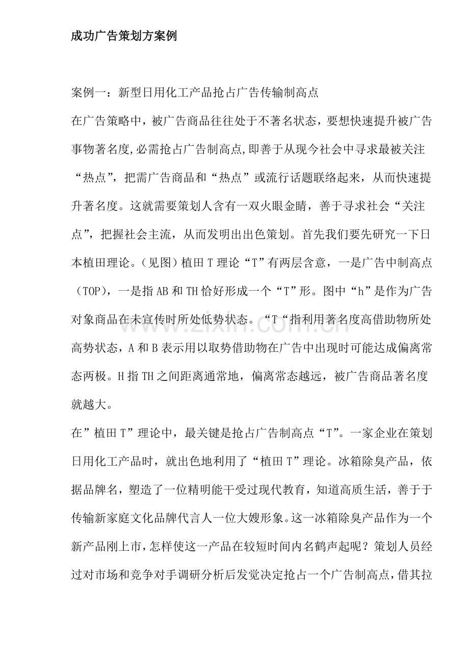 成功的广告策划案例样本.doc_第1页