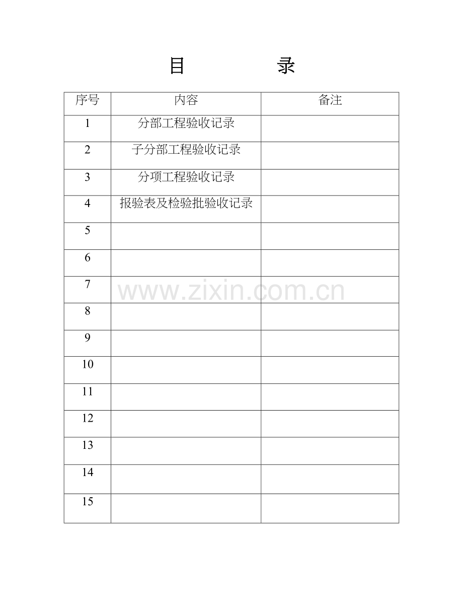 房建分部、分项资料目录.doc_第2页