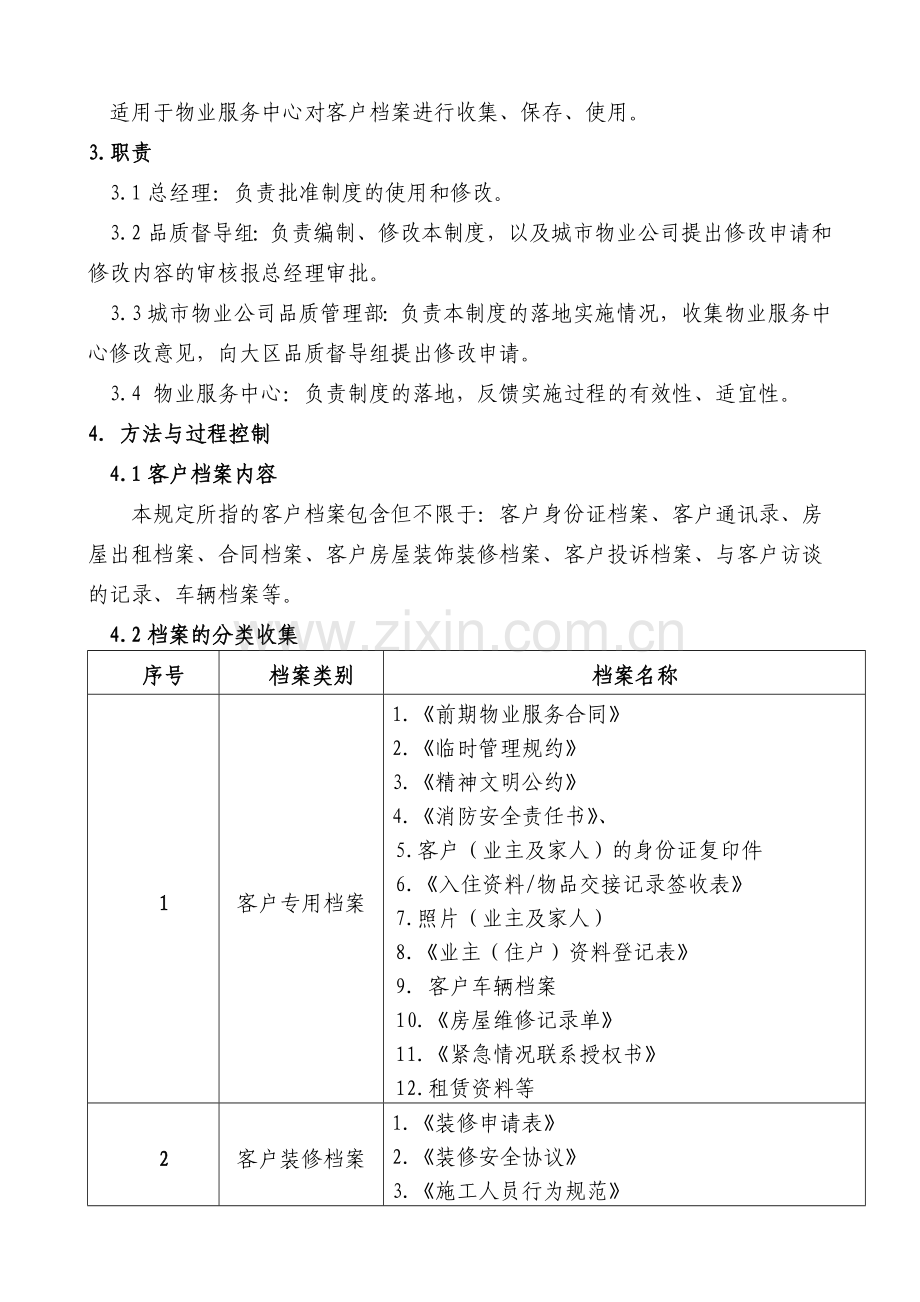 物业公司客户档案管理制度标准转化.doc_第2页