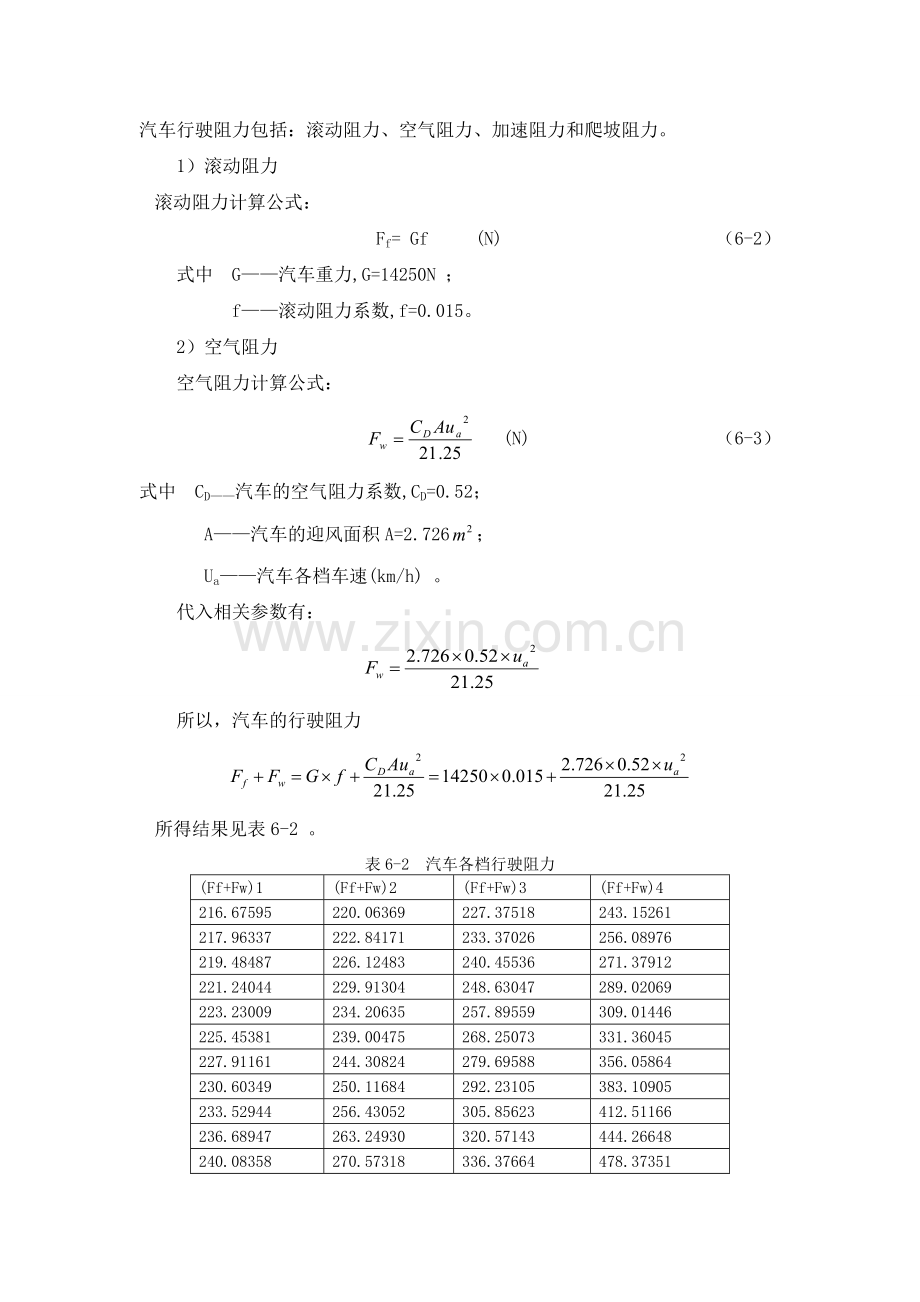 汽车整车性能计算分解.doc_第2页