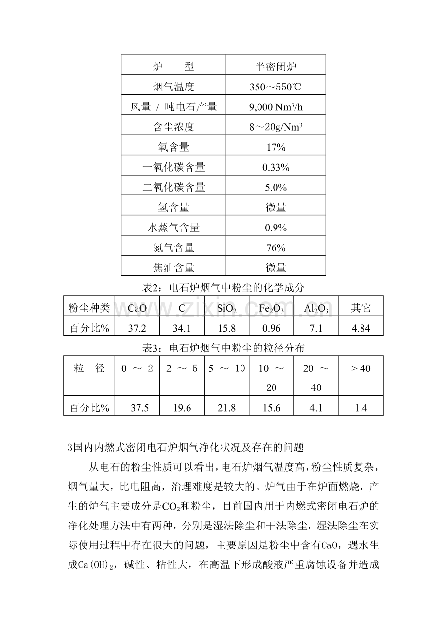 内燃式密闭电石炉烟气余热利用及净化技术.doc_第3页