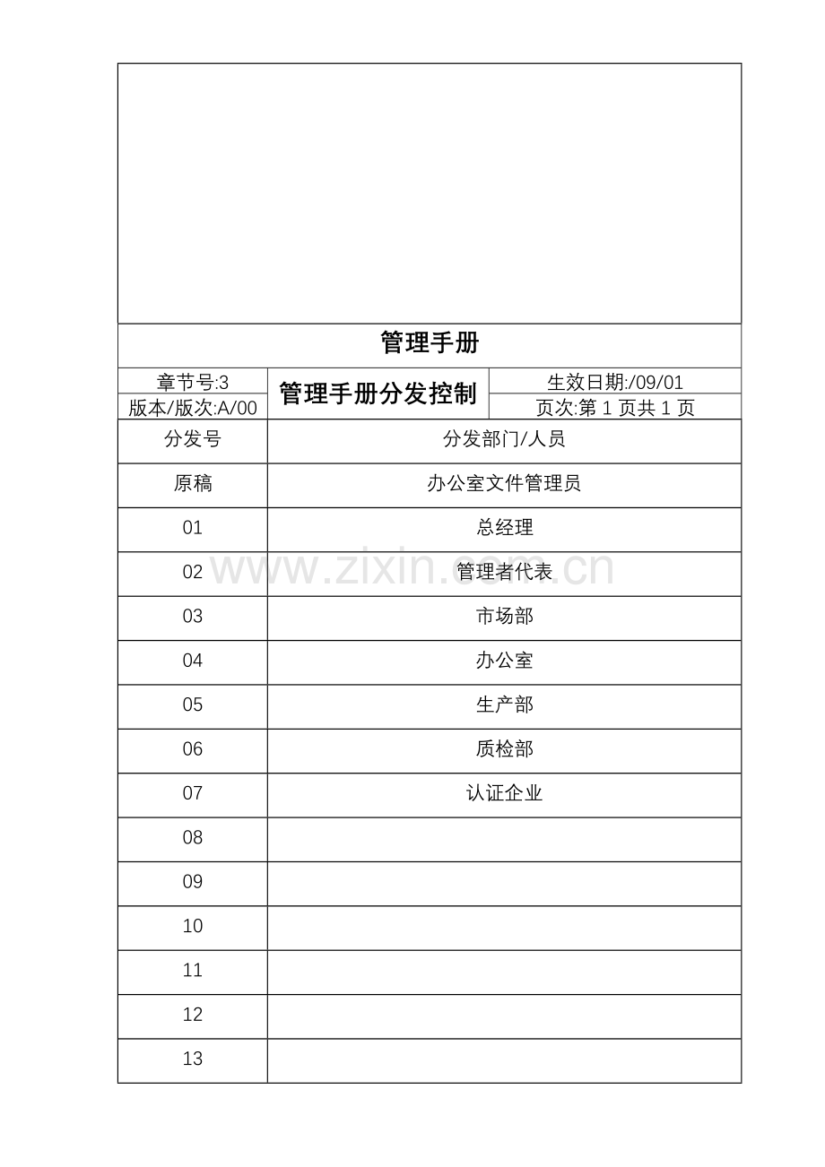 公司ISO14001环境体系管理手册样本.doc_第3页