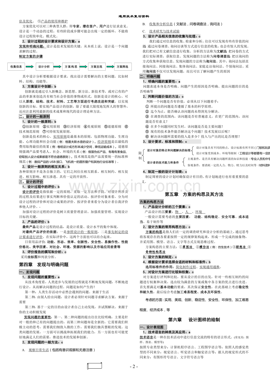 浙江省高中通用技术知识点汇总上课讲义.doc_第2页