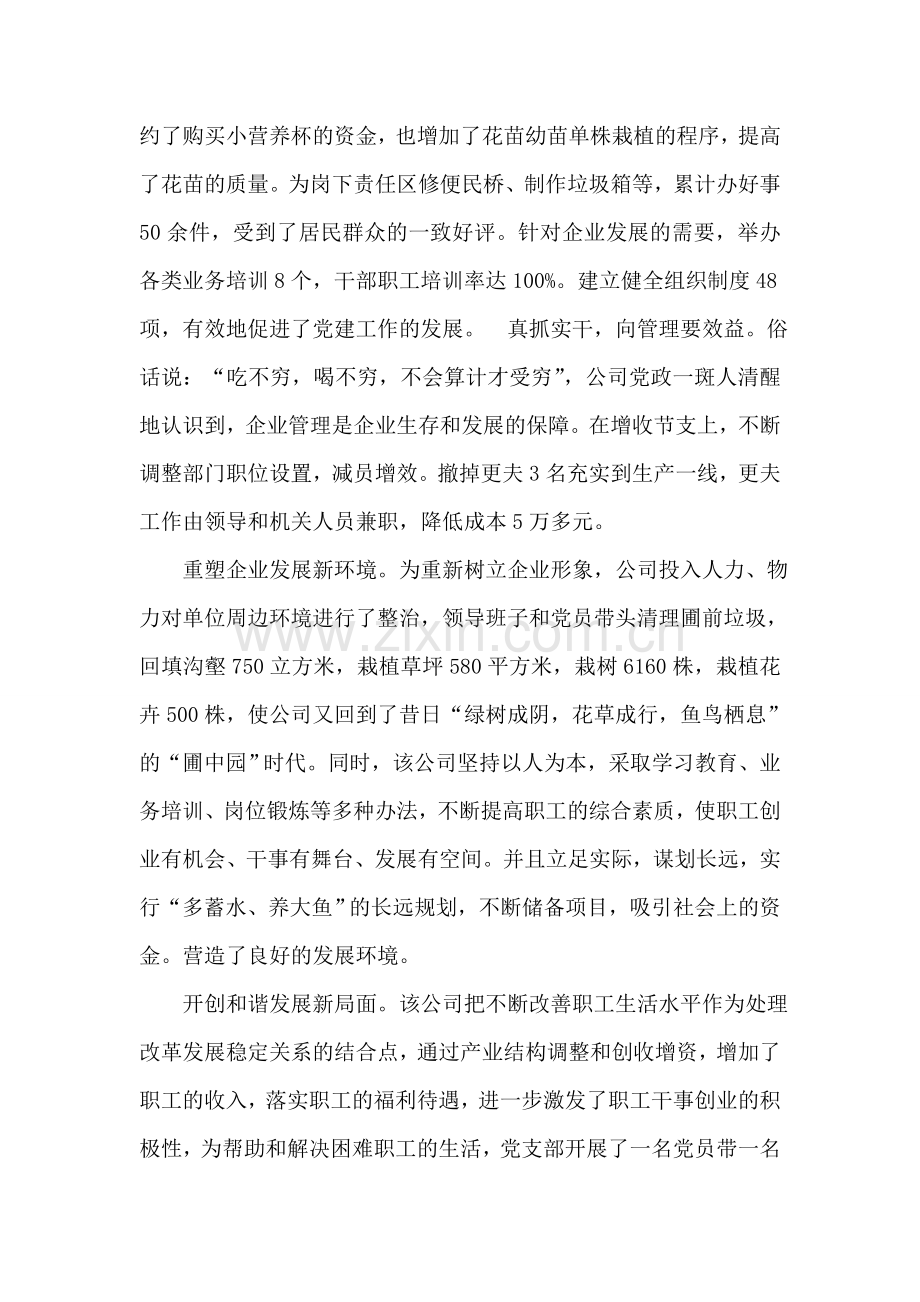 公司党支部先进事迹材料.doc_第2页