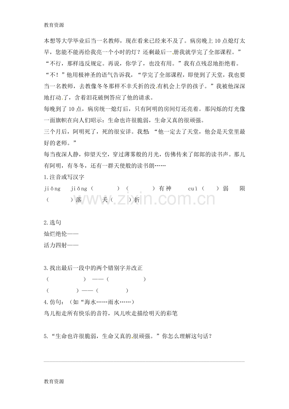 小升初语文专项训练阅读理解精编1-通用版学习专用.docx_第2页