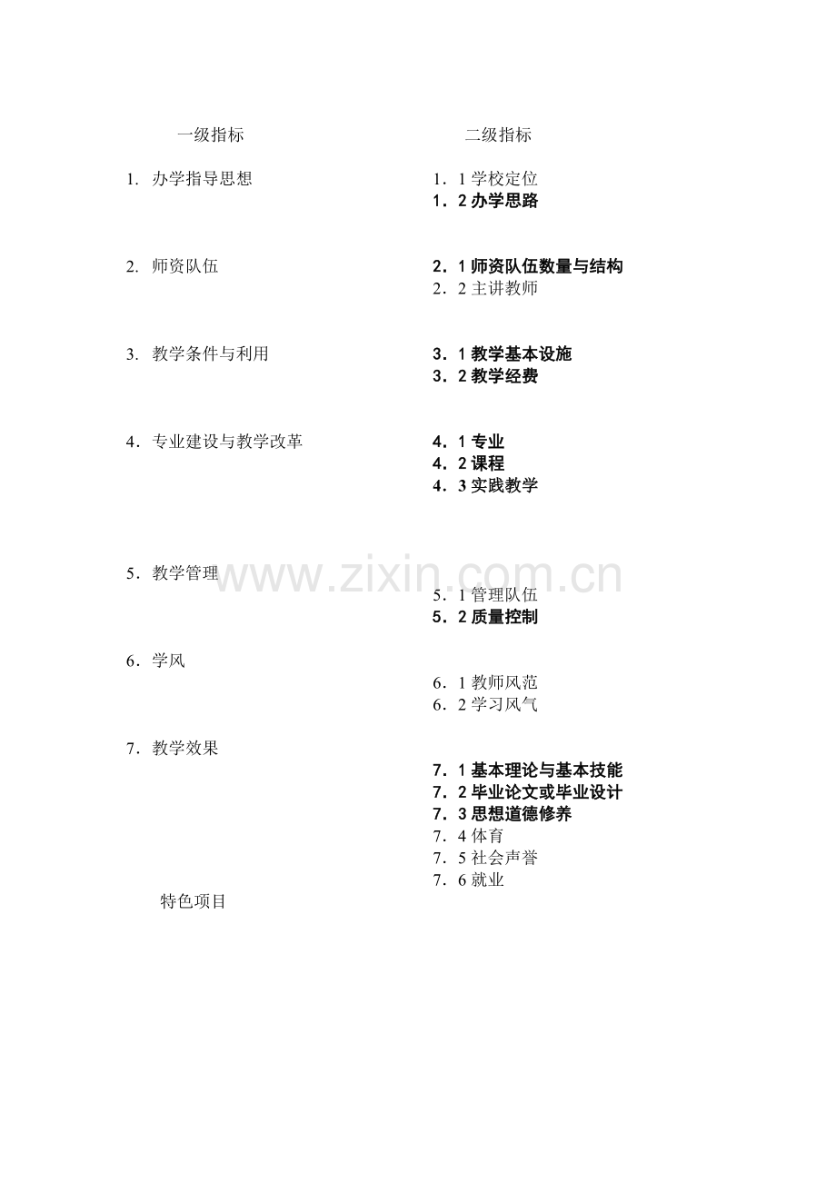 普通高等学校本科教学工作水平评估指标体系资料.doc_第2页