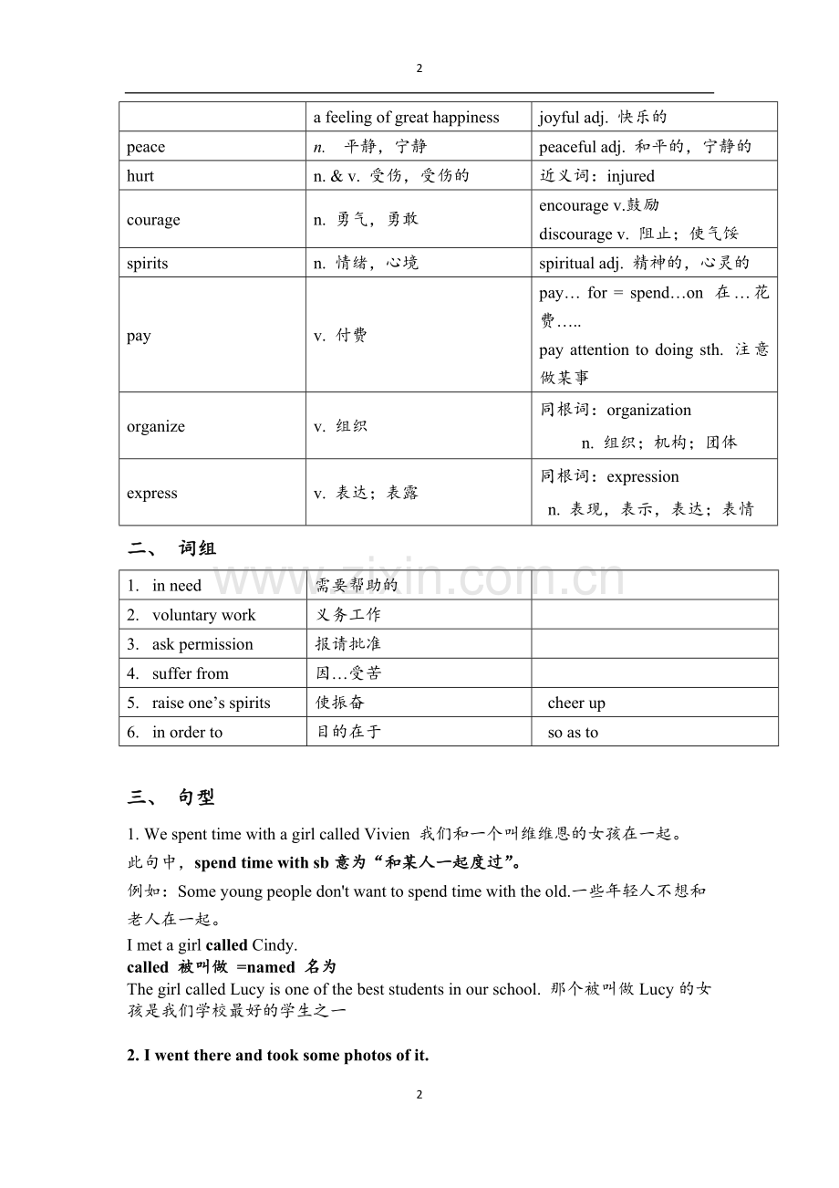 深圳牛津八年级下unit1-知识点归纳和练习演示教学.doc_第2页