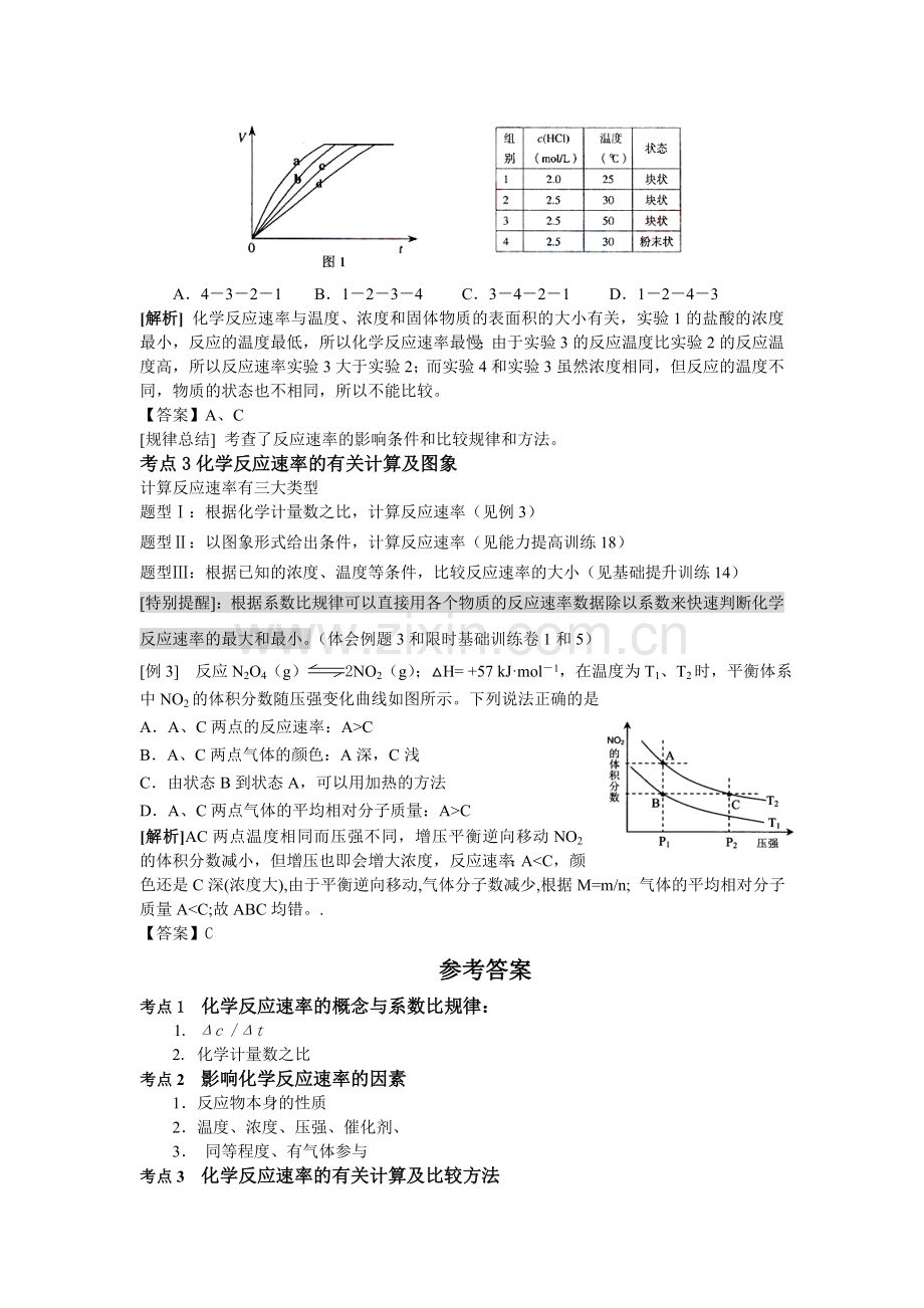 高考化学第五部分化学反应原理第讲化学反应速率.doc_第2页