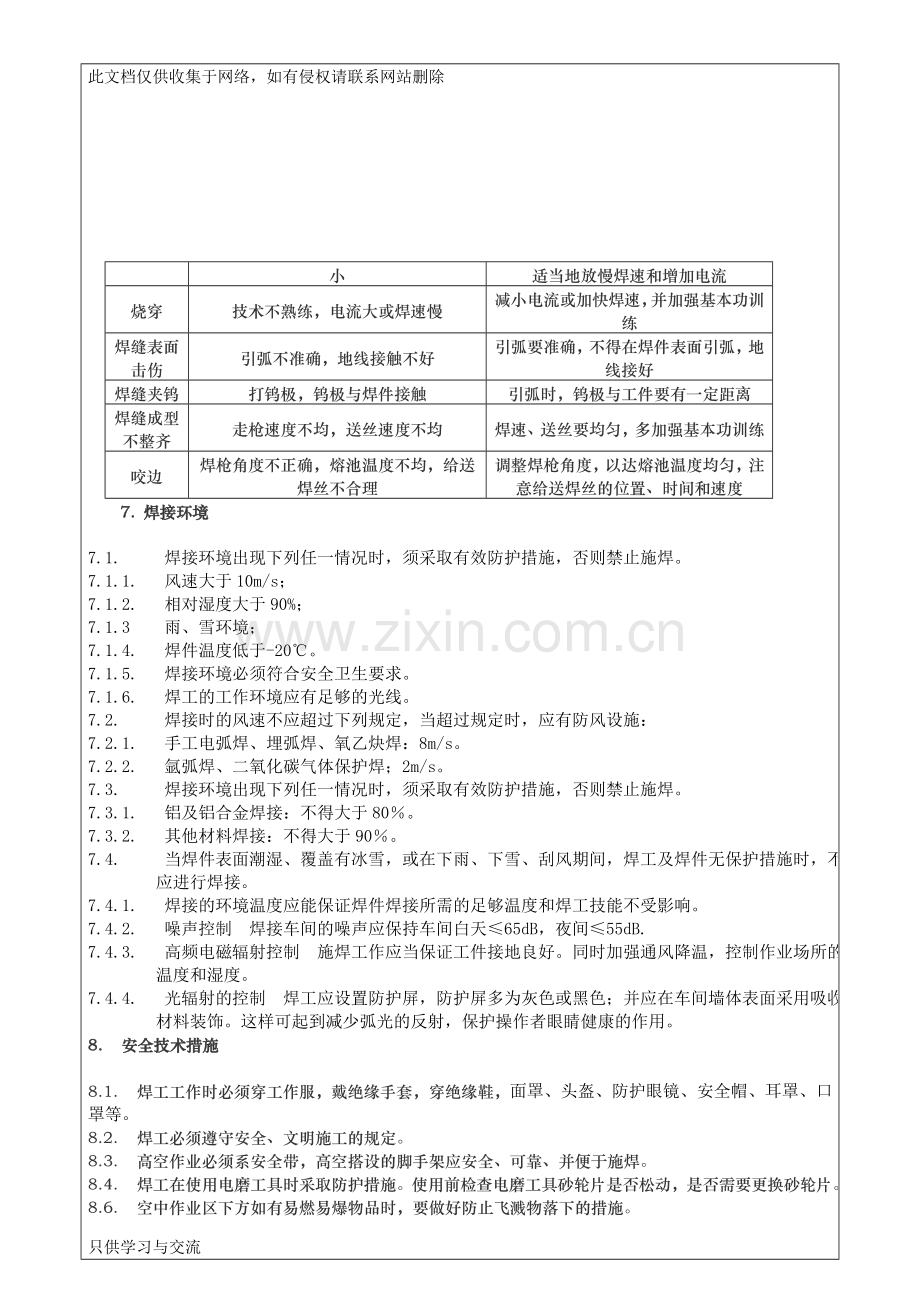 不锈钢焊接工艺指导书教案资料.doc_第3页