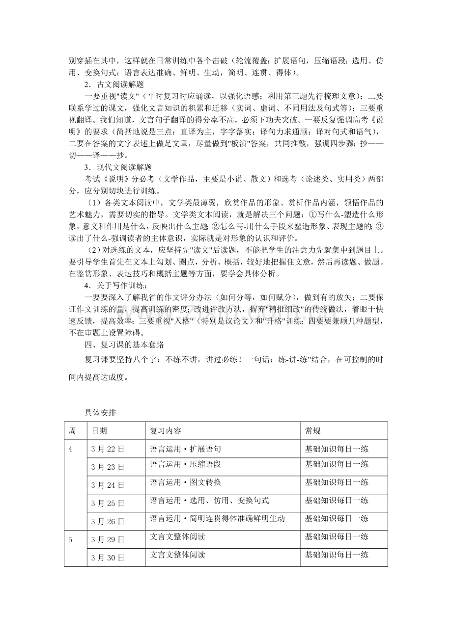 高三语文二轮复习计划.doc_第2页