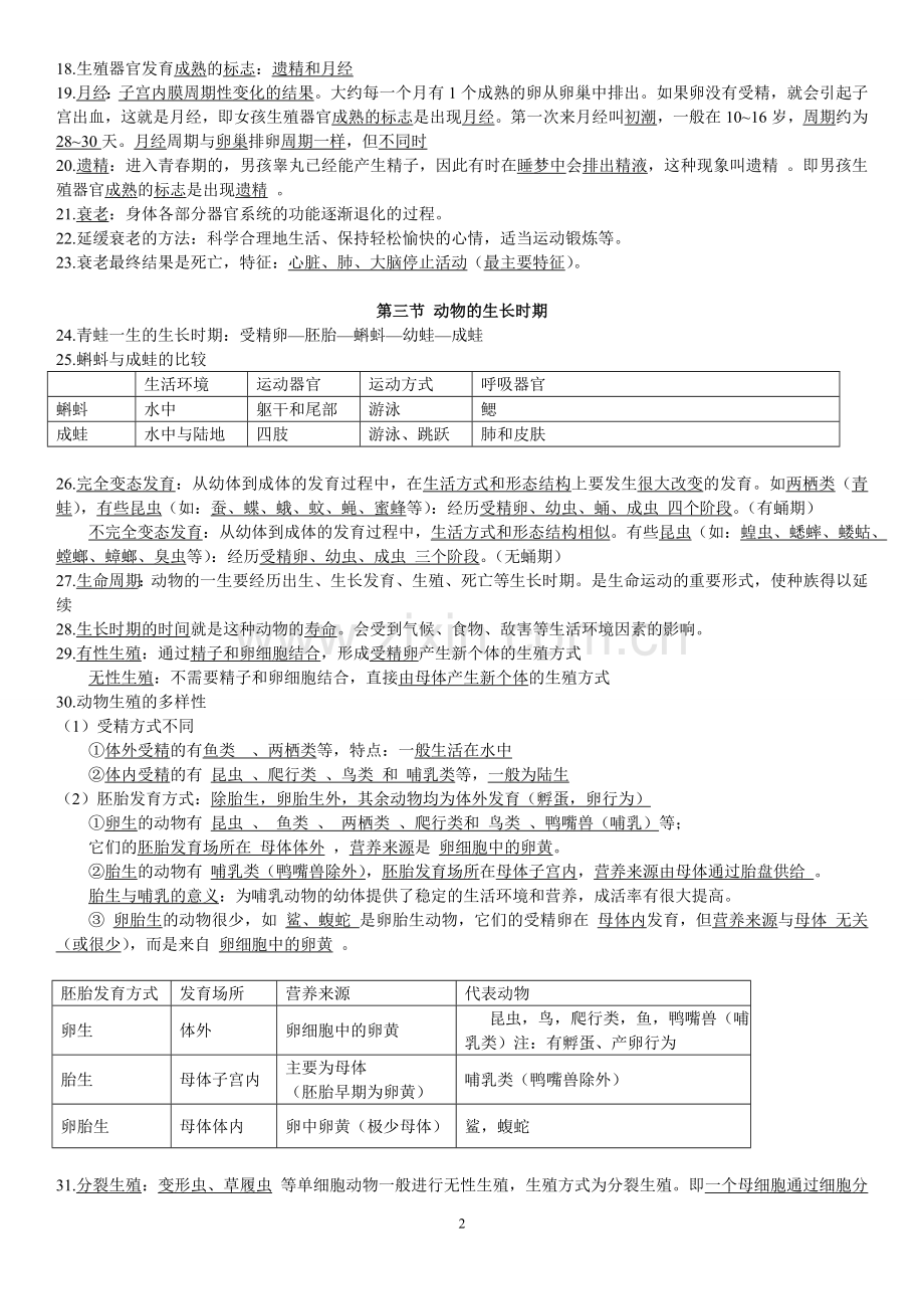 新浙教版七下科学知识点总结培训讲学.doc_第2页