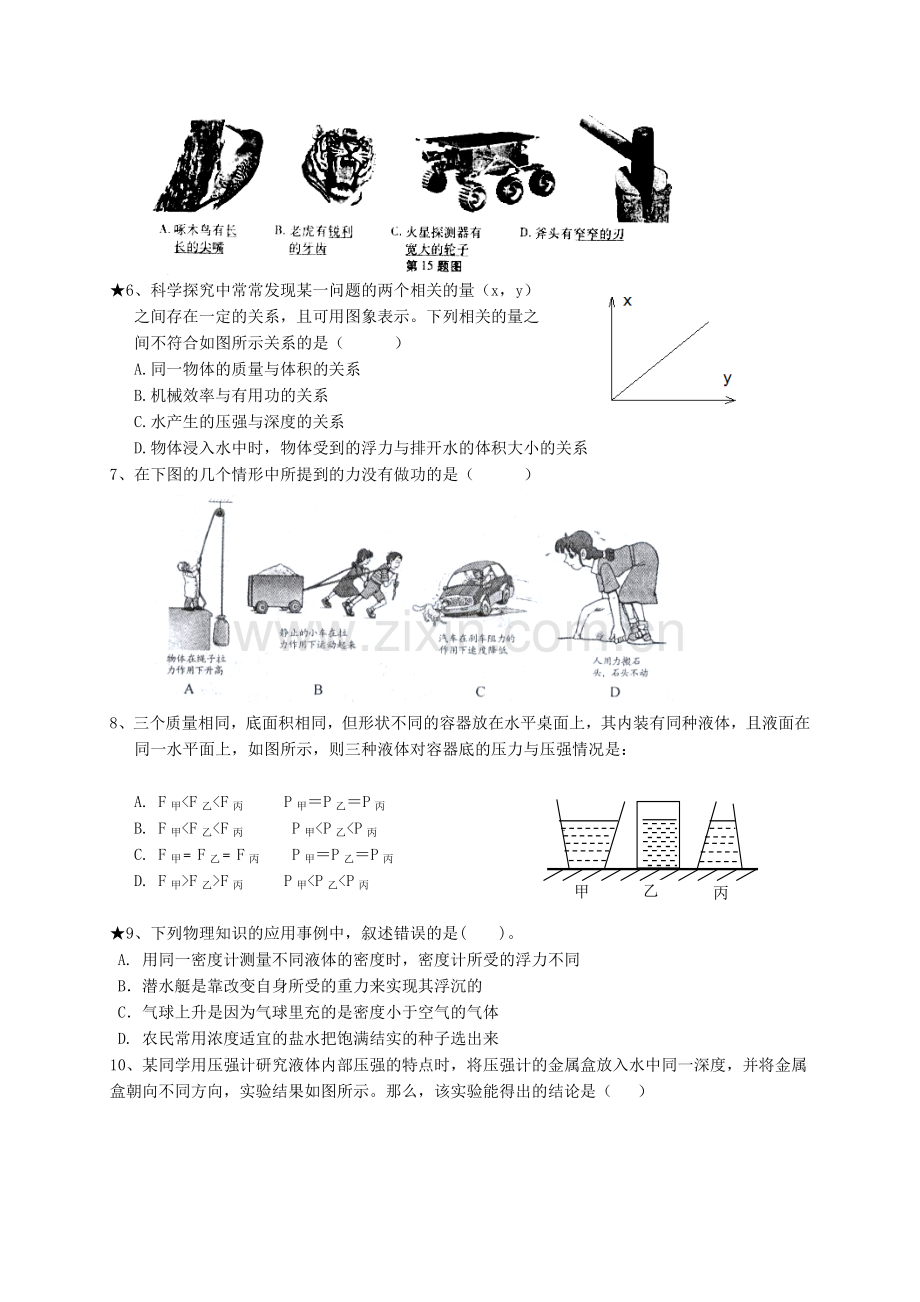 八年级物理下学期期末附答案.doc_第2页