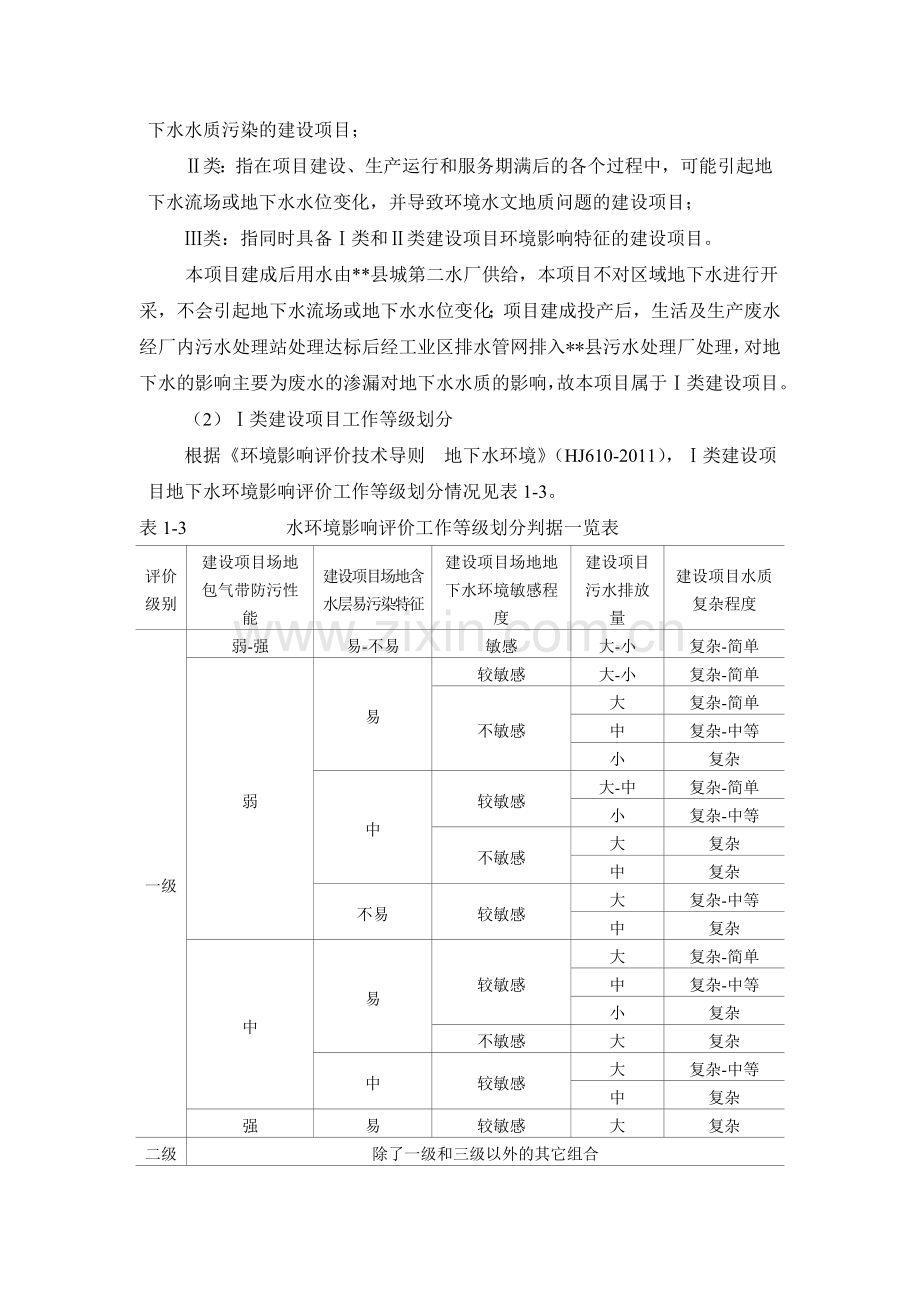 地下水模板——Ⅰ类建设项目三级评价[1].doc_第2页