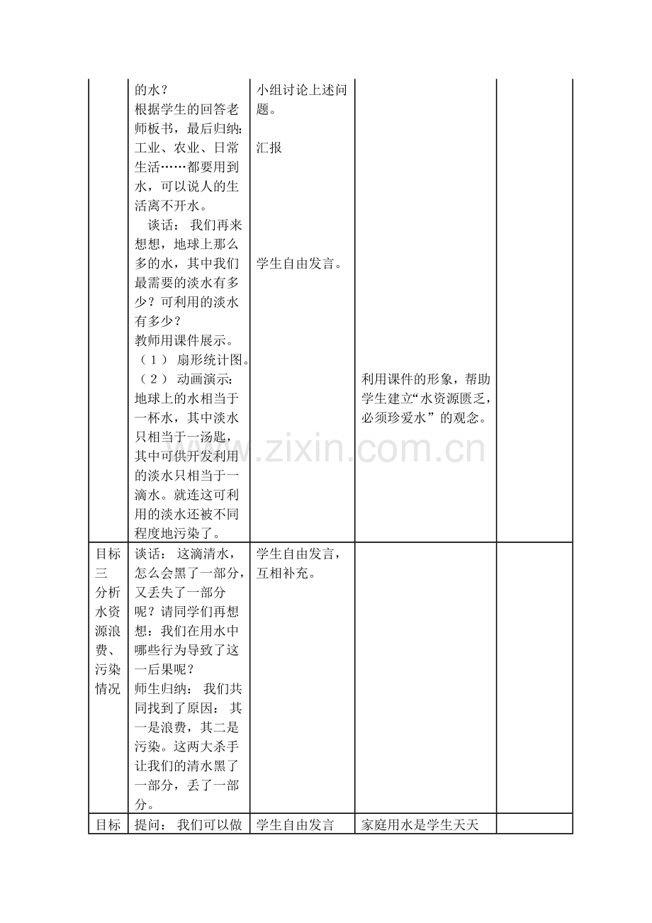 小学科学三年级上册《地球上的水》教学设计.doc_第3页