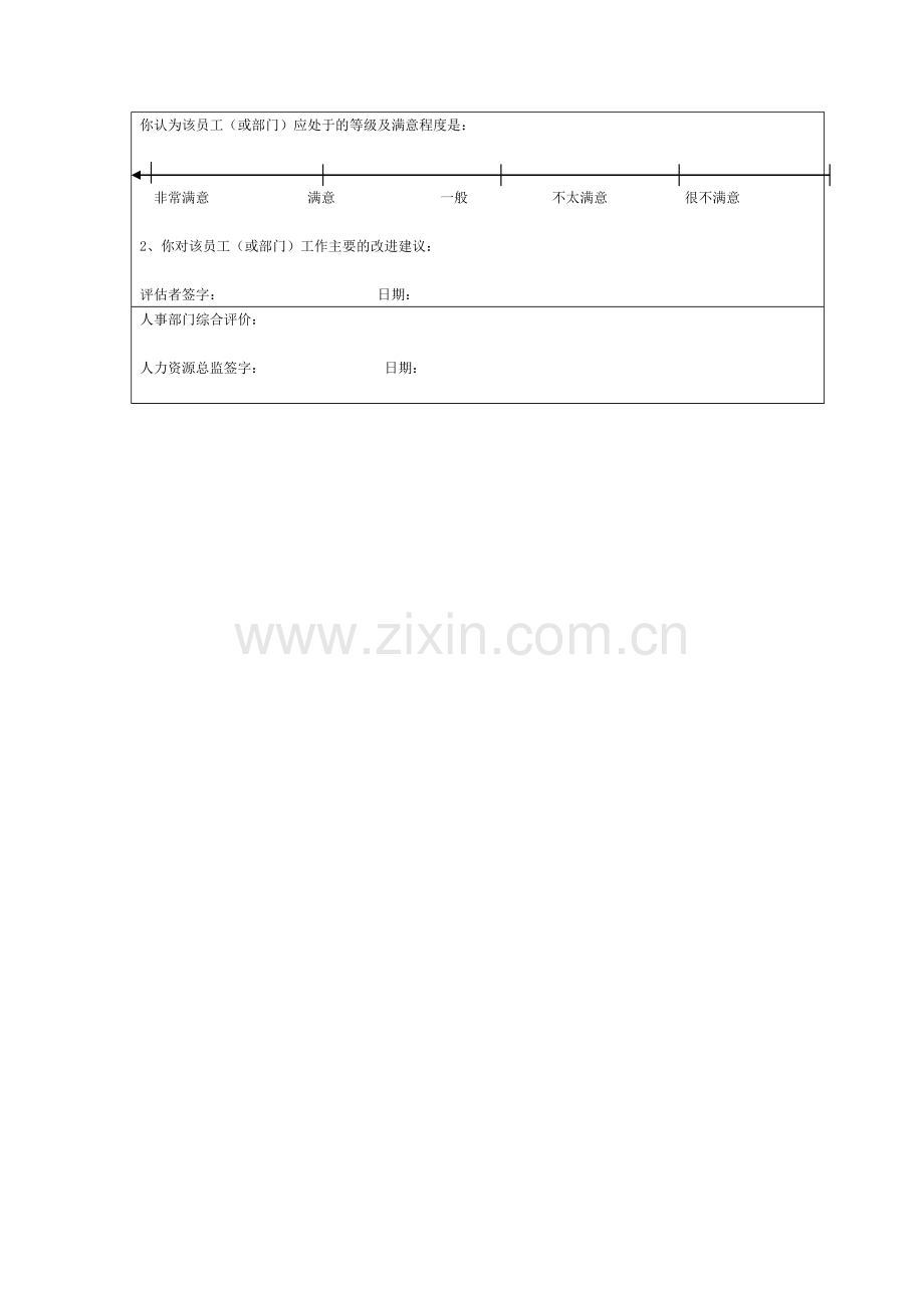 xx系统集成公司部门满意度调查表合集.doc_第2页