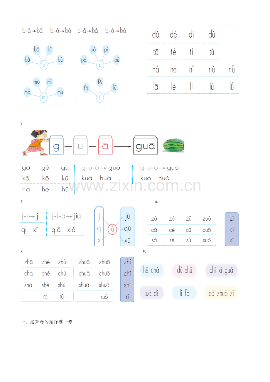 部编小学语文一年级上册单元总复习资料全册.doc_第3页