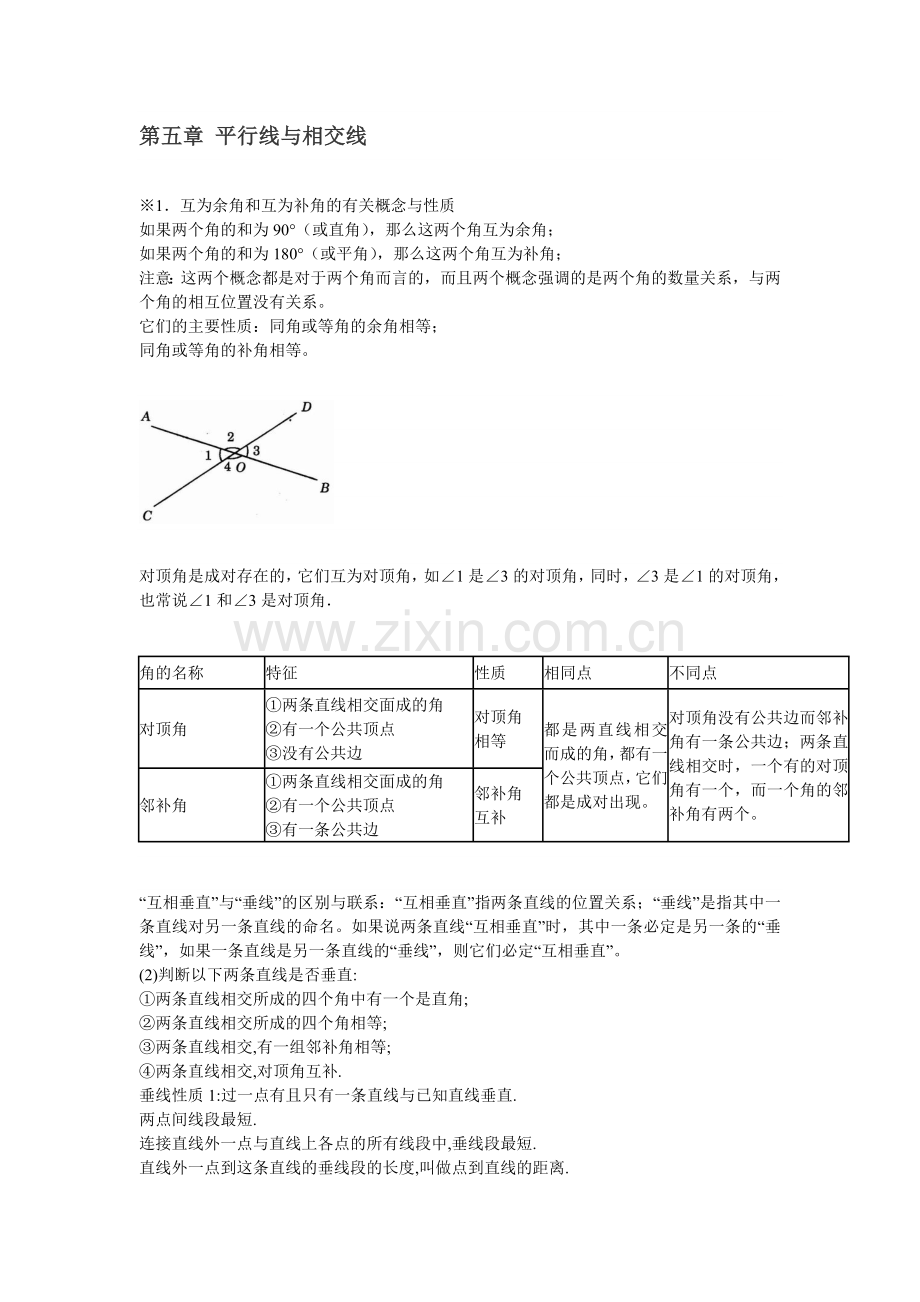 七年级数学下册知识点总结讲课讲稿.doc_第1页