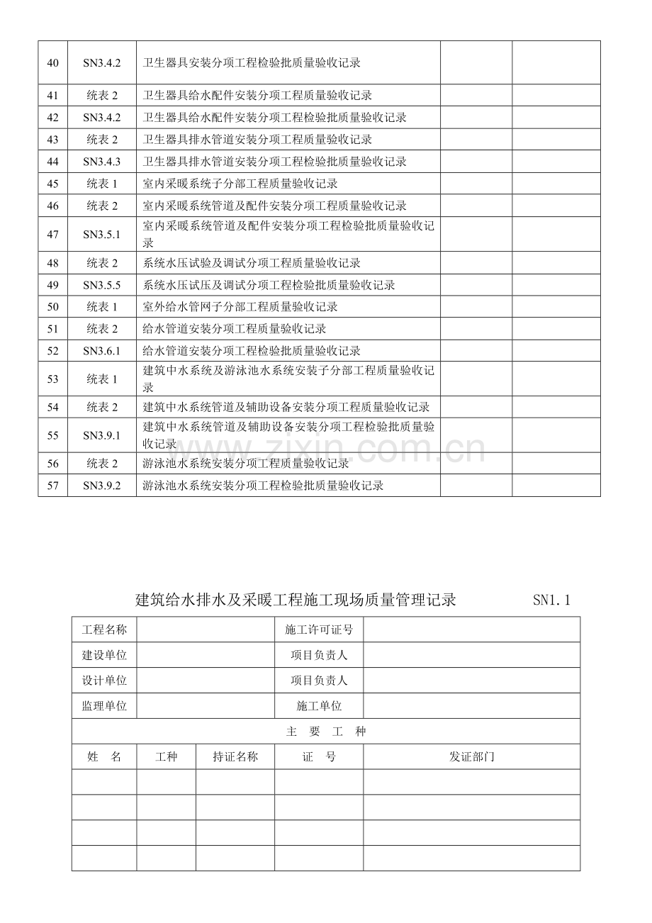 tA江苏省建筑工程施工质量验收资料(给排水及采暖).doc_第3页