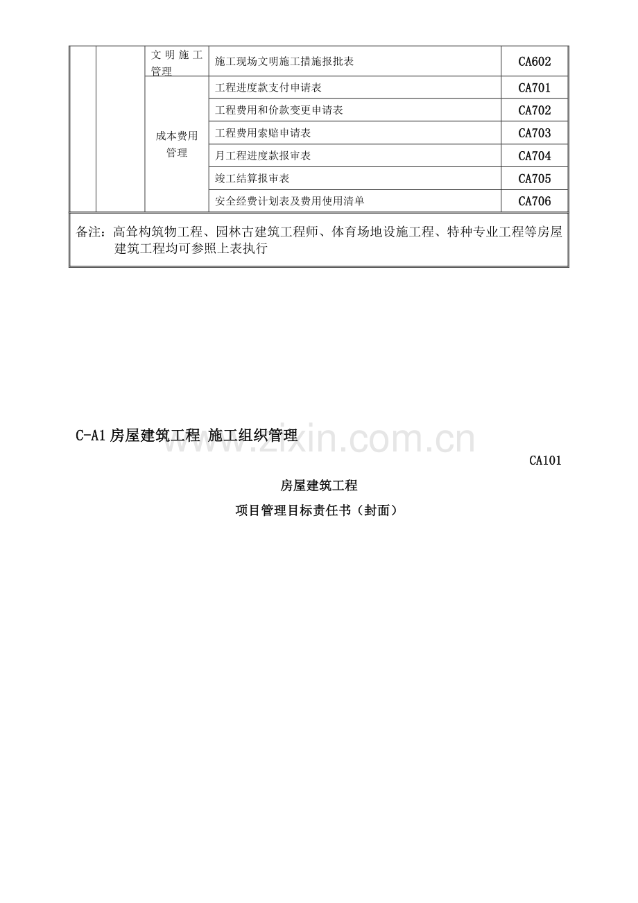 注册建造师施工管理签章文件表格房屋建筑工程82302.doc_第3页