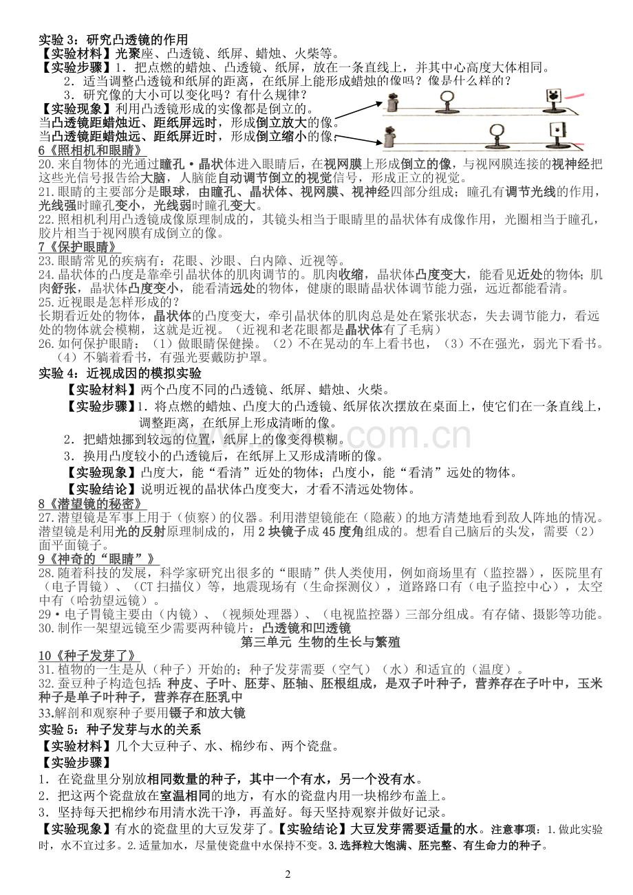 青岛版五年级科学下册知识点汇总49559教学提纲.doc_第2页