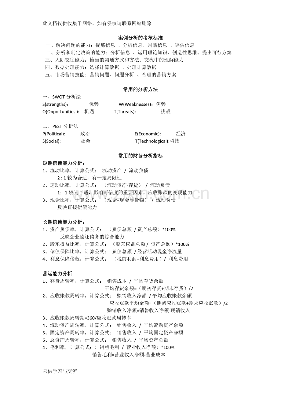 商务管理综合应用总复习培训课件.docx_第1页