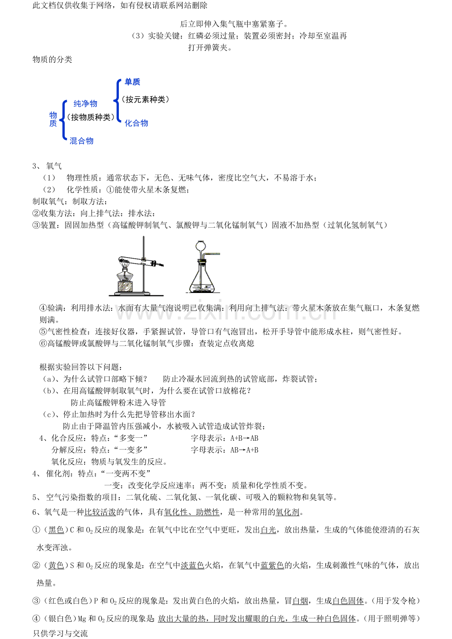 初三化学上册知识点总结说课讲解.doc_第2页