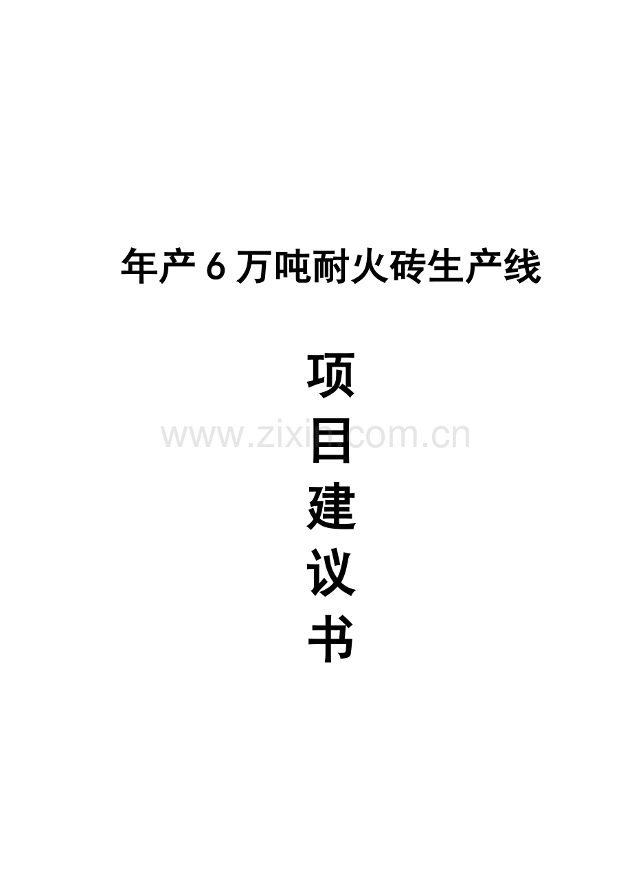 年产6万吨耐火砖生产线项目建议.doc_第2页