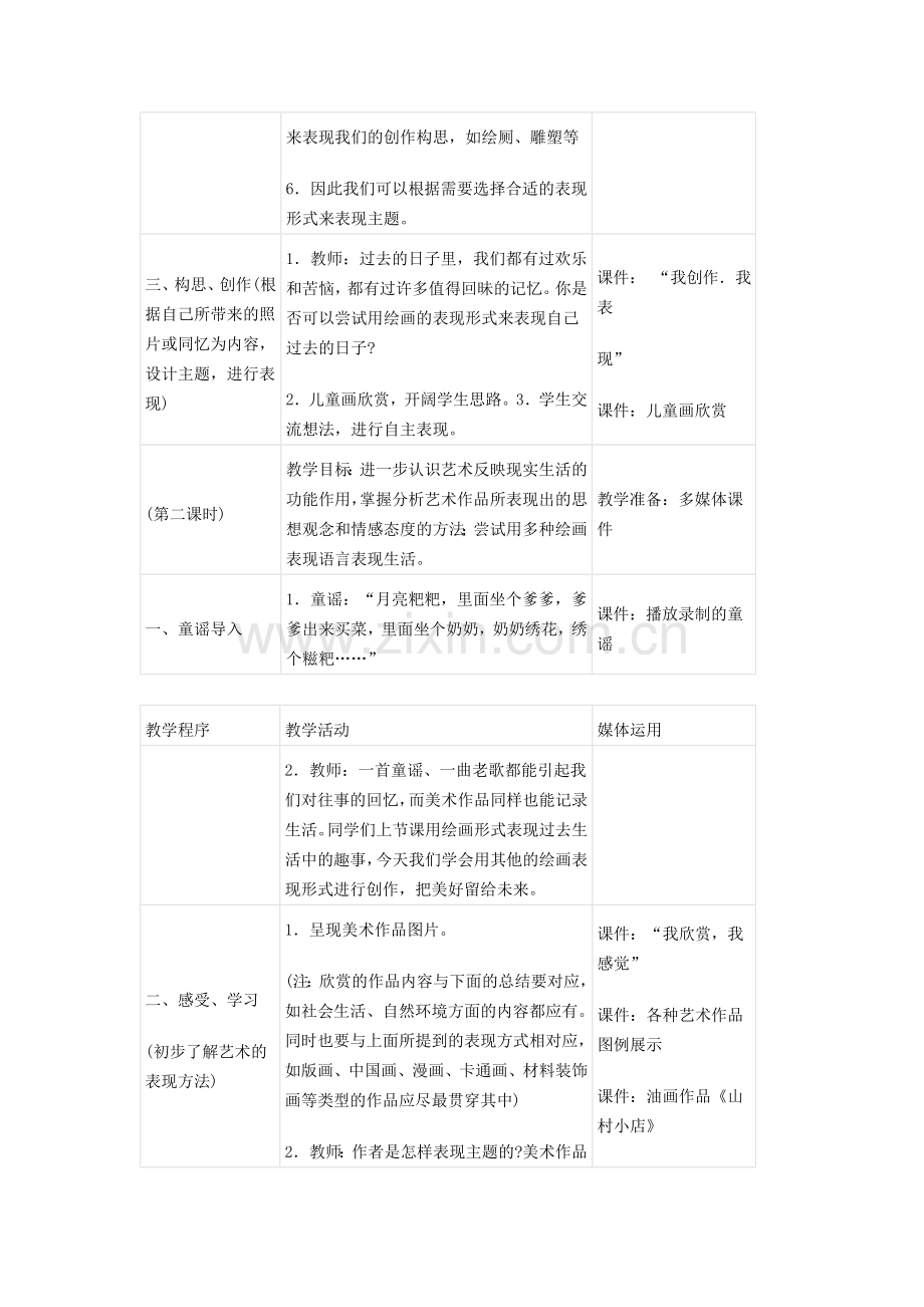 初中七年级下册美术教案全册.doc_第3页